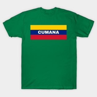 Cumana City in Venezuelan Flag Colors T-Shirt